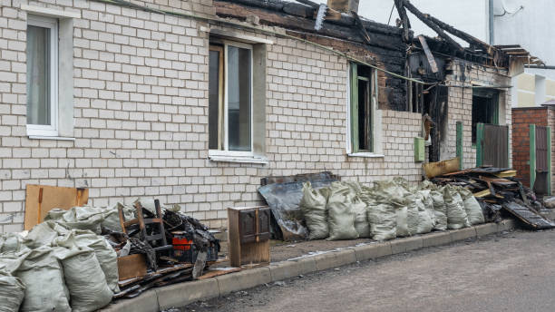 Professional Fire Damage Removal technician working in Mora, MN